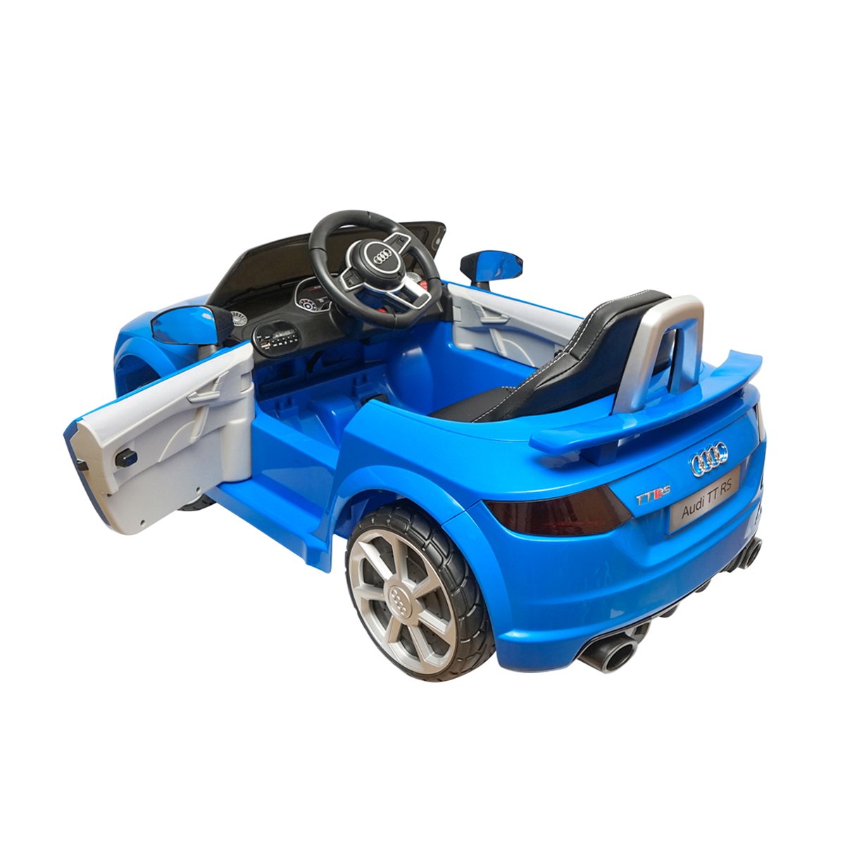 Masinuta electrica cu baterie 6V/4Ah si telecomanda pentru copii Audi TT JE1198 albastra
